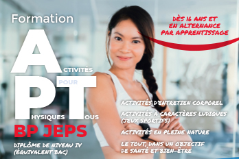 Inscriptions ouvertes pour le BP JEPS APT