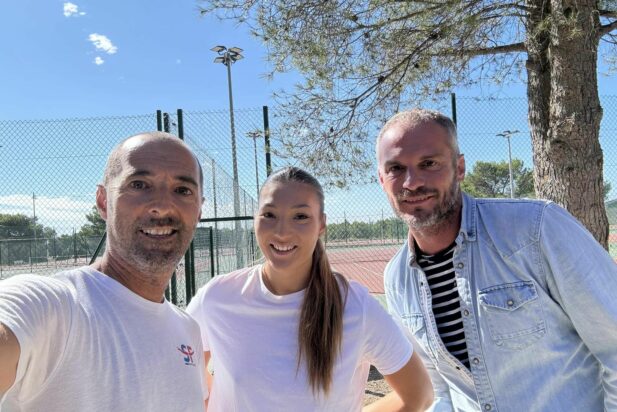 Suite de la matinée au TC Ventabren pour rencontrer Mia et Florian Berthold son tuteur !