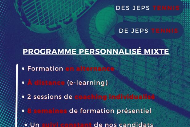 Devenez moniteur de tennis !