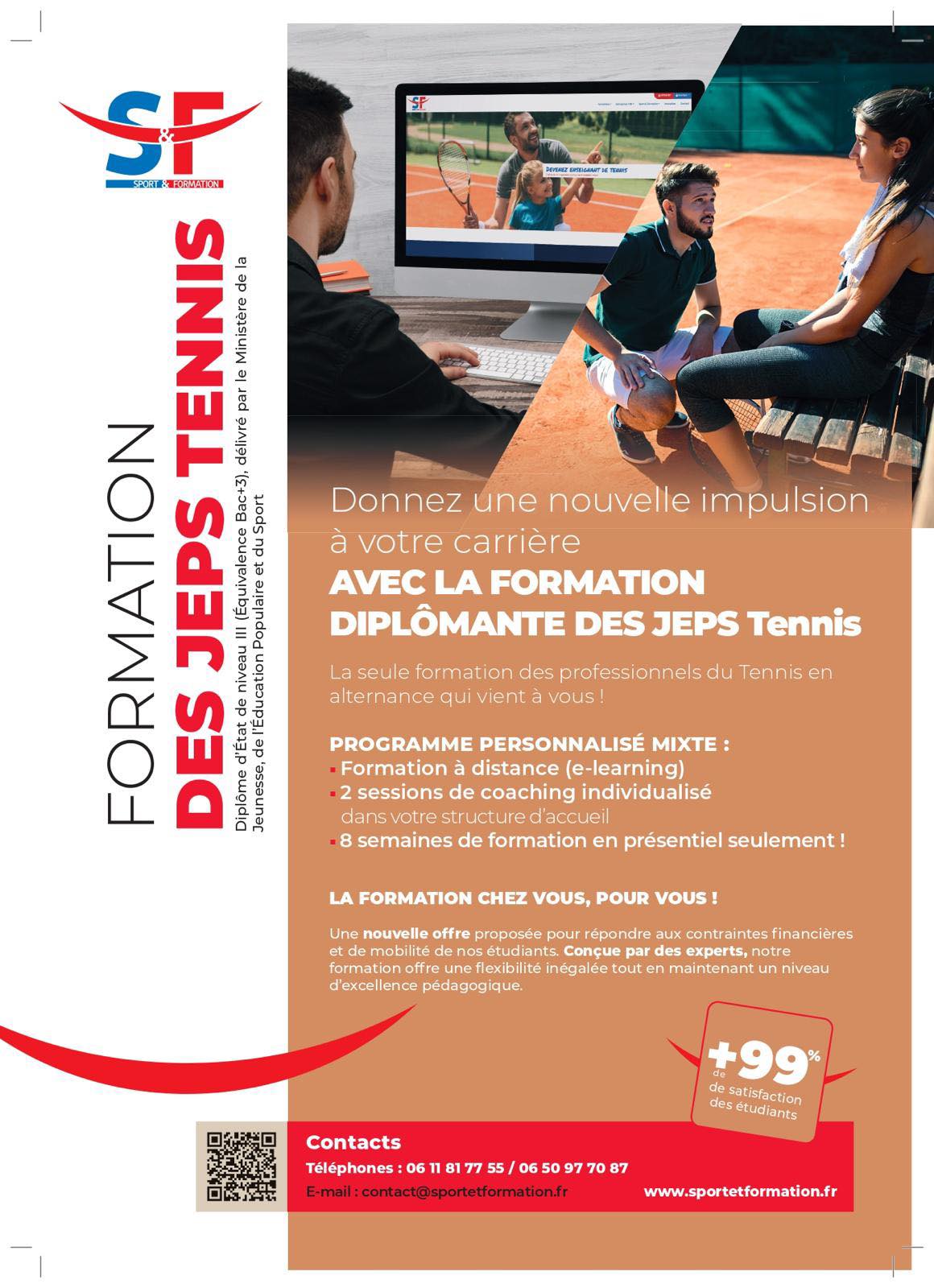 Tu es déjà DEJEPS Tennis,