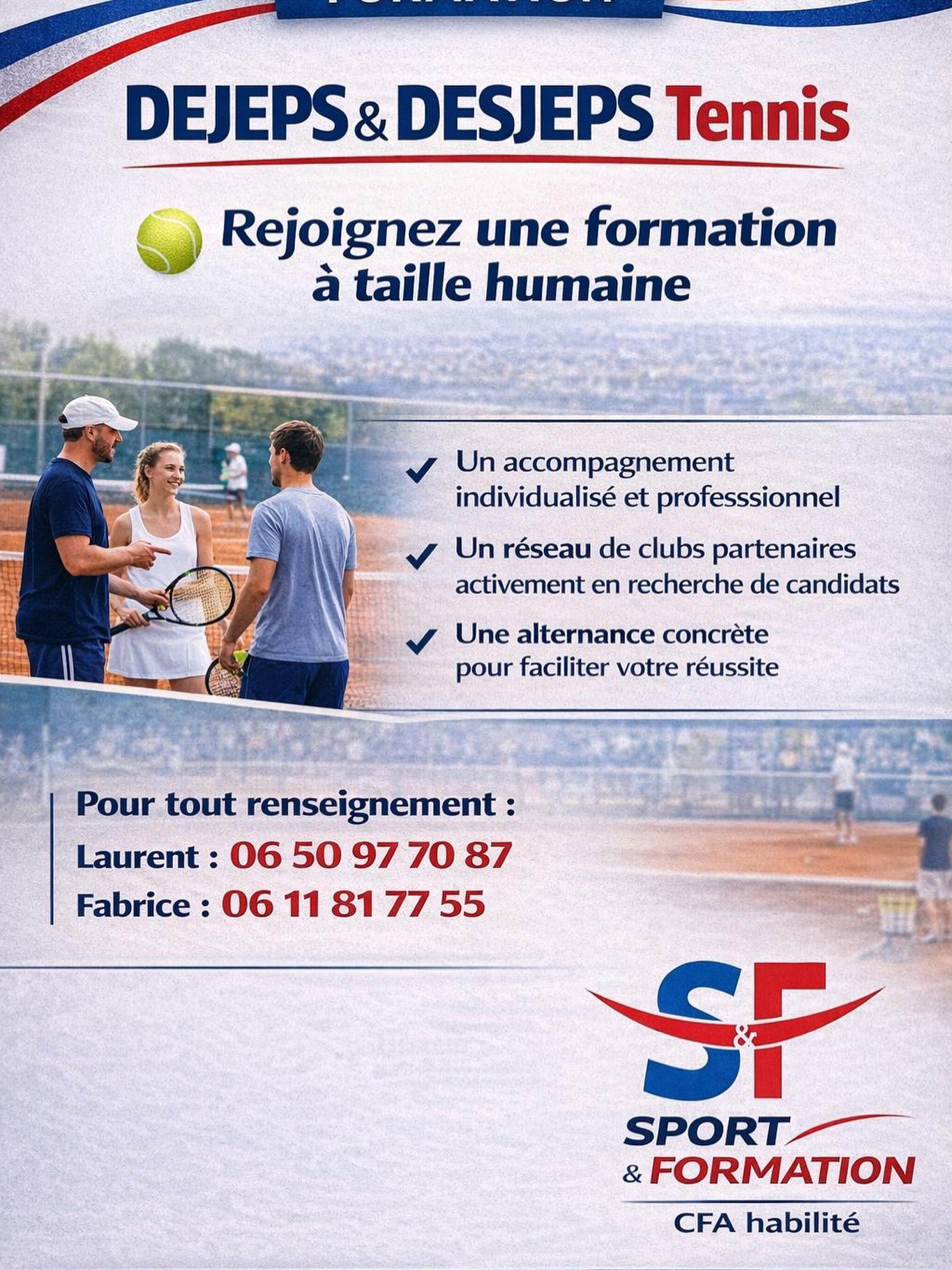 Formation DEJEPS & DESJEPS Tennis – Rejoignez une formation à taille humaine